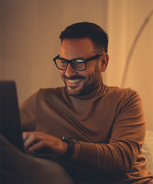 Computerbrille für Herren mit Blaulichtfilter
