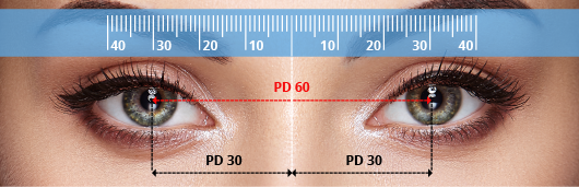 Wie messen Sie Ihren PD - Augenabstand