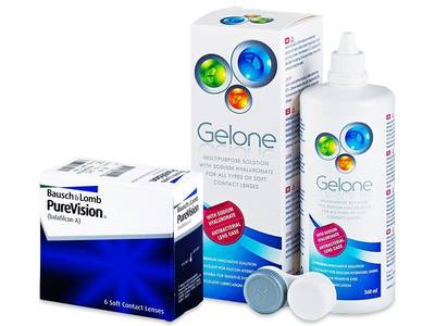 PureVision (6 Linsen) + Gelone 360ml