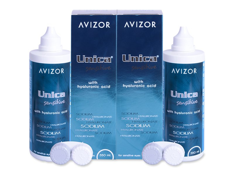 Pflegemittel Avizor Unica Sensitive 2x 350 ml  - Pflegelösung – günstigeres Duo Pack