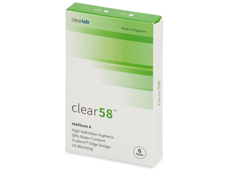 Clear 58 (6 Linsen) - 2-Wochen-Kontaktlinsen