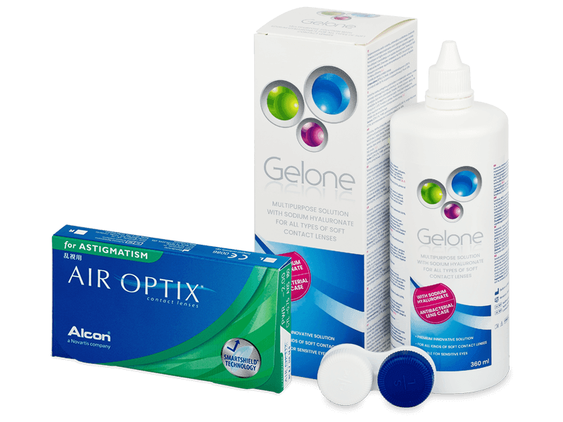 Air Optix for Astigmatism (6 Linsen) + Gelone 360ml - Spar-Set