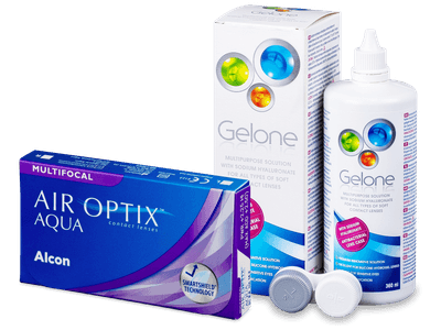 Air Optix Aqua Multifocal (6 Linsen) + Gelone 360ml