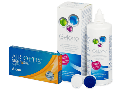 Air Optix Night and Day Aqua (6 Linsen) + Gelone 360 ml