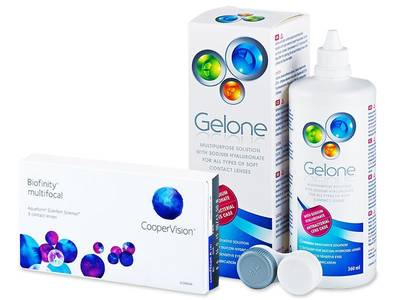 Biofinity Multifocal (3 Linsen) + Gelone 360ml