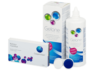 Biofinity Multifocal (6 Linsen) + Gelone 360 ml