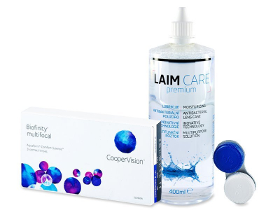 Biofinity Multifocal (3 Linsen) + Laim Care 400 ml