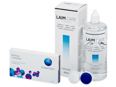 Biofinity Multifocal (3 Linsen) + Laim Care 400 ml