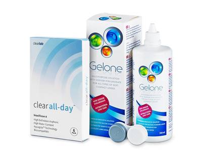 Clear All-Day (6 Linsen) + Gelone 360 ml