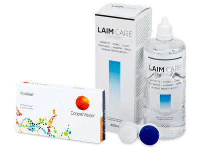 Proclear Sphere (6 Linsen) + Laim Care 400 ml