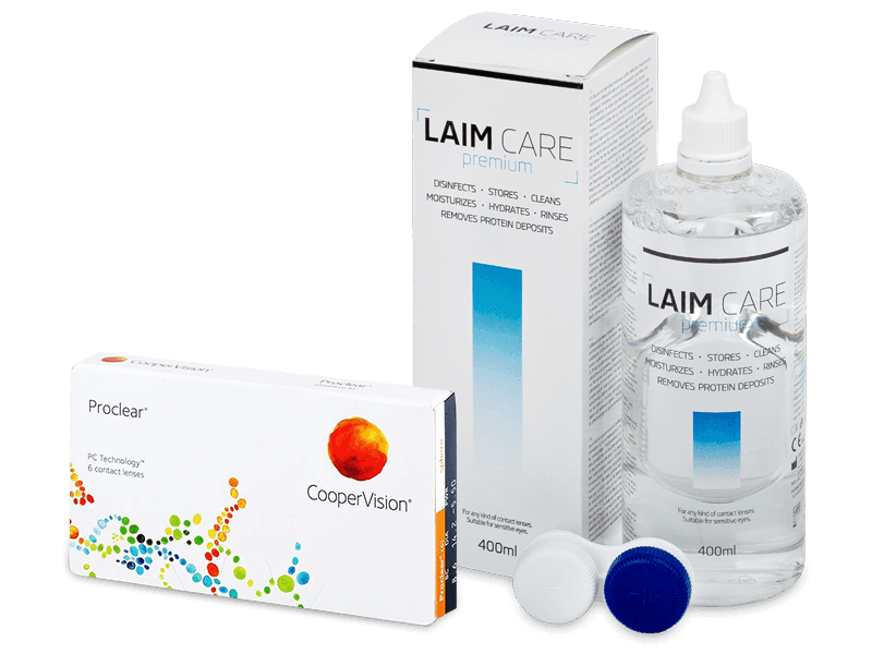 Proclear Sphere (6 Linsen) + Laim Care 400 ml - Spar-Set