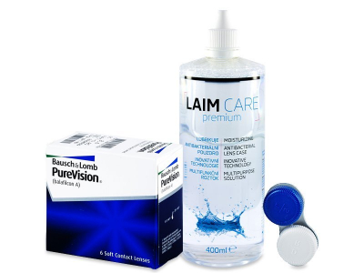 PureVision (6 Linsen) + Laim Care 400ml