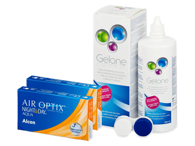 Air Optix Night and Day Aqua (2x3 Linsen) + Gelone 360 ml
