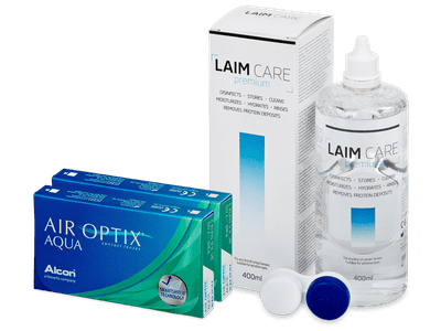 Air Optix Aqua (2x3 Linsen) + Laim Care 400ml