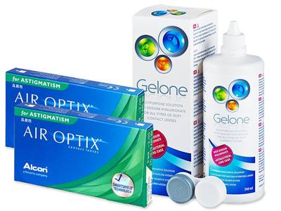 Air Optix for Astigmatism (2x3 Linsen) + Gelone 360ml