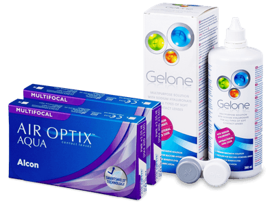 Air Optix Aqua Multifocal (2x3 Linsen) + Gelone 360ml