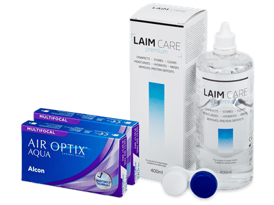 Air Optix Aqua Multifocal (2x3 Linsen) + Laim Care 400ml