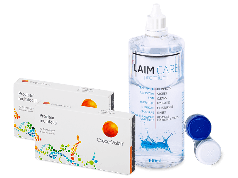 Proclear Multifocal  (2x3 Linsen) + Laim Care 400ml - Spar-Set