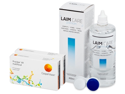 Proclear Multifocal XR (2x 3 Linsen) + Laim Care 400 ml