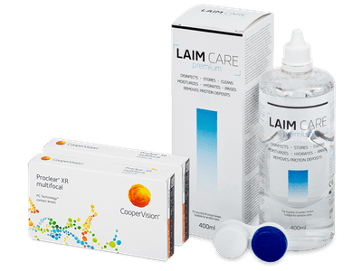 Proclear Multifocal XR (2x 3 Linsen) + Laim Care 400 ml