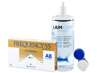 Frequency 55 Aspheric (6 Linsen) + Laim Care 400ml
