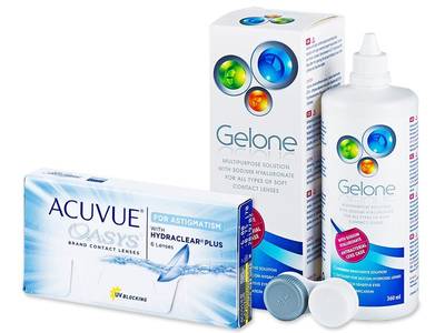 Acuvue Oasys for Astigmatism (6 Linsen) +  Gelone 360ml