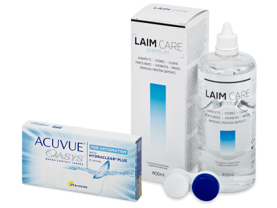 Acuvue Oasys for Astigmatism (6 Linsen) + Laim Care 400ml