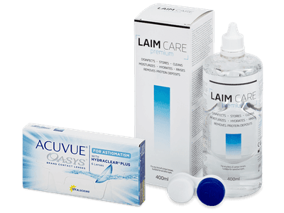 Acuvue Oasys for Astigmatism (6 Linsen) + Laim Care 400 ml