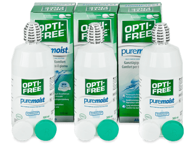 OPTI-FREE PureMoist 3 x 300 ml - Pflegelösung – 3er Pack