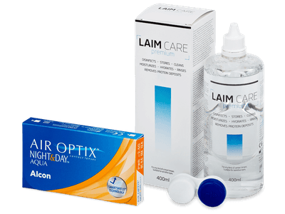 Air Optix Night and Day Aqua (6 Linsen) + Laim Care 400ml