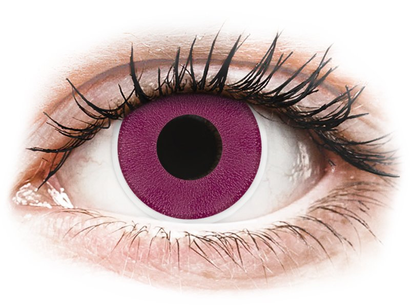 ColourVUE Crazy Lens - Purple - ohne Stärke (2 Linsen) - Coloured contact lenses