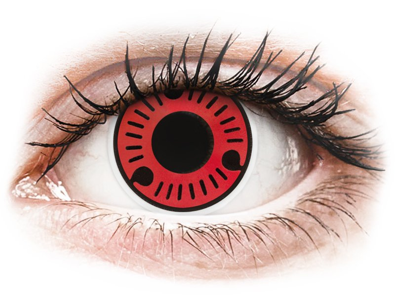 ColourVUE Crazy Lens - Sasuke - ohne Stärke (2 Linsen) - Coloured contact lenses