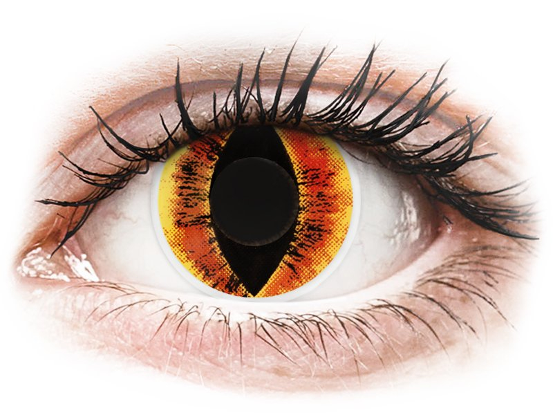ColourVUE Crazy Lens - Saurons Eye - ohne Stärke (2 Linsen) - Coloured contact lenses
