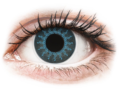 ColourVUE Crazy Lens - Solar Blue - ohne Stärke (2 Linsen) - Coloured contact lenses