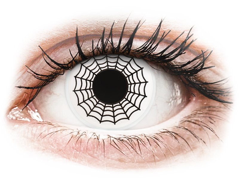 ColourVUE Crazy Lens - Spider - ohne Stärke (2 Linsen) - Coloured contact lenses