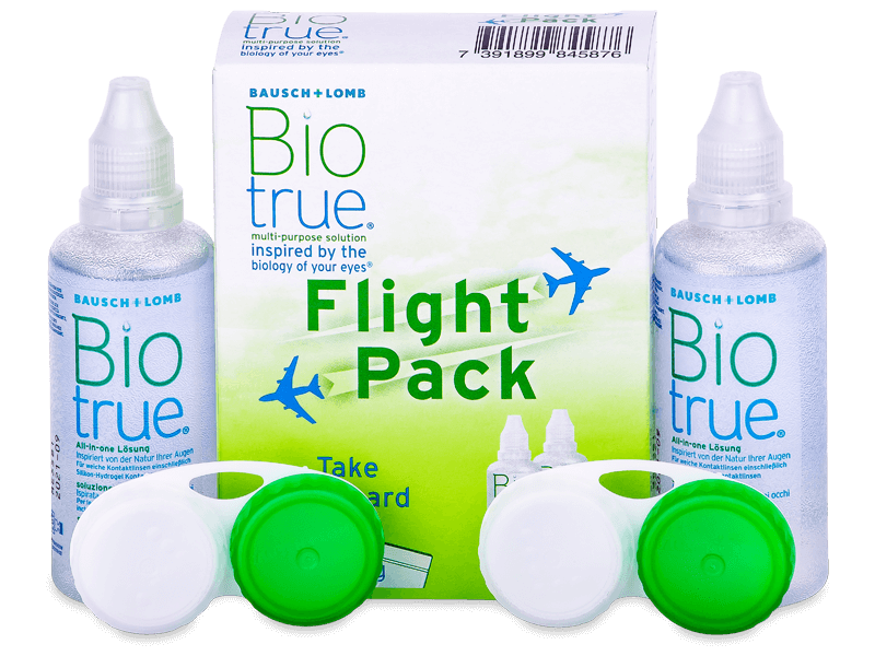 Biotrue Pflegemittel 2 x 60 ml Flight Pack - Spar-Set