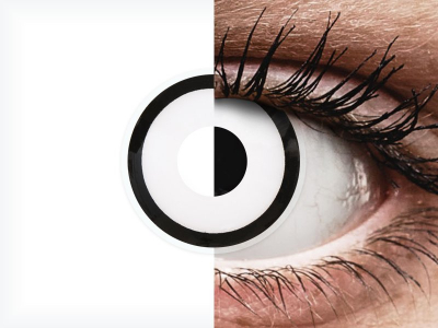 ColourVUE Crazy Lens - White Zombie - ohne Stärke (2 Linsen)