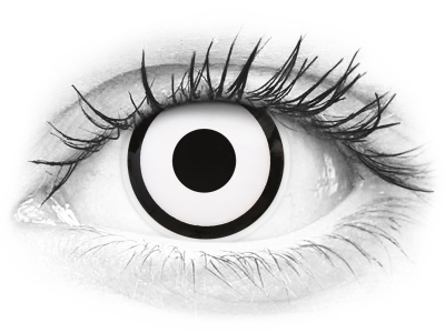 ColourVUE Crazy Lens - White Zombie - ohne Stärke (2 Linsen)