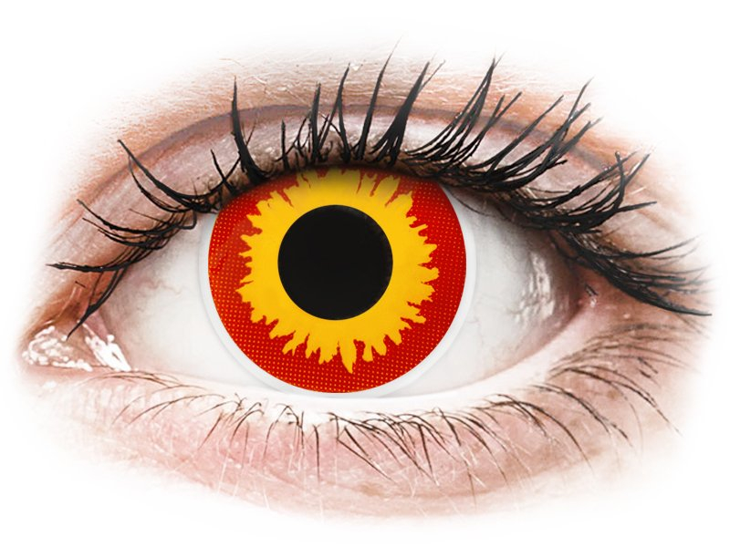 ColourVUE Crazy Lens - Wildfire - ohne Stärke (2 Linsen) - Coloured contact lenses