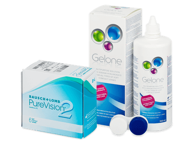 Purevision 2 (6 Linsen) + Gelone 360ml