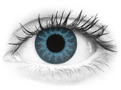 ColourVUE Crazy Lens - Solar Blue - mit Stärke (2 Linsen)