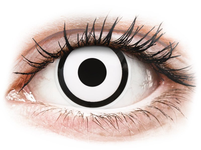 ColourVUE Crazy Lens - White Zombie - mit Stärke (2 Linsen) - Coloured contact lenses