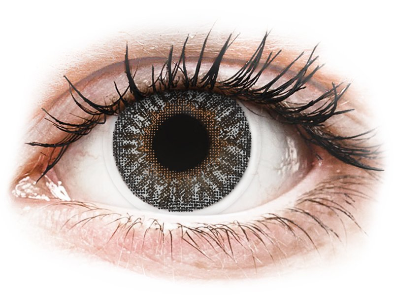 TopVue Color - Grey - mit Stärke (2 Linsen) - Coloured contact lenses