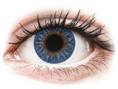 TopVue Color - True Sapphire - mit Stärke (2 Linsen) - Coloured contact lenses