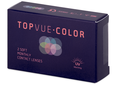 TopVue Color - Turquoise - mit Stärke (2 Linsen) - Coloured contact lenses