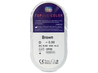 TopVue Color - Brown - ohne Stärke (2 Linsen) - Blister Vorschau