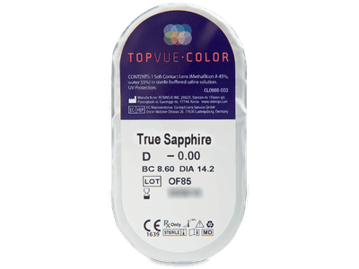 TopVue Color - True Sapphire - ohne Stärke (2 Linsen) - Blister Vorschau