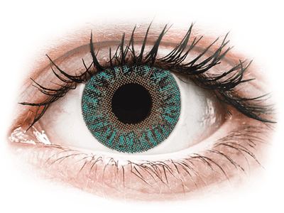 TopVue Color - Turquoise - ohne Stärke (2 Linsen) - Coloured contact lenses