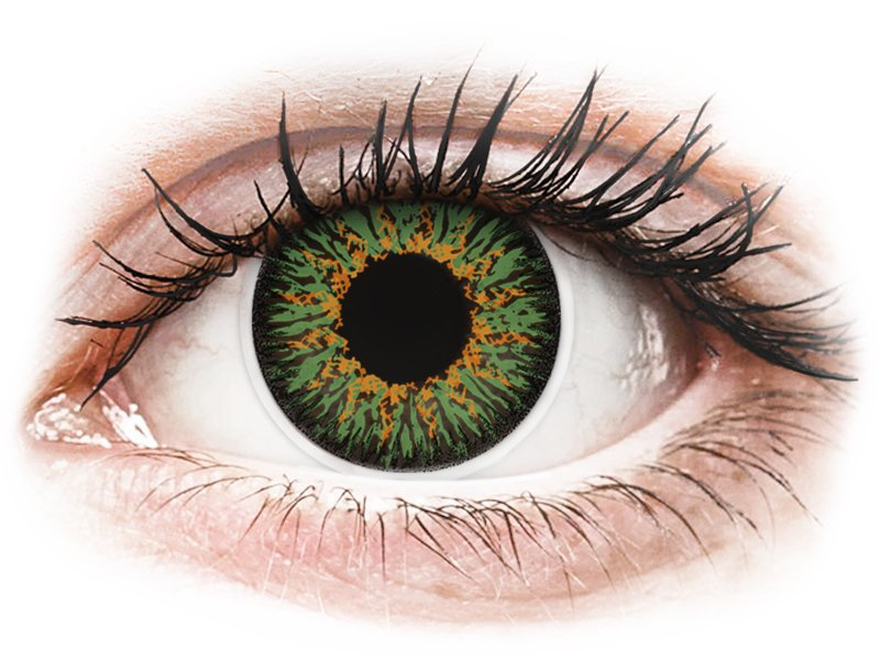 ColourVUE Glamour Green - ohne Stärke (2 Linsen) - Coloured contact lenses