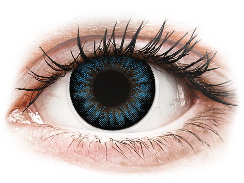ColourVUE BigEyes Cool Blue - mit Stärke (2 Linsen) - Coloured contact lenses
